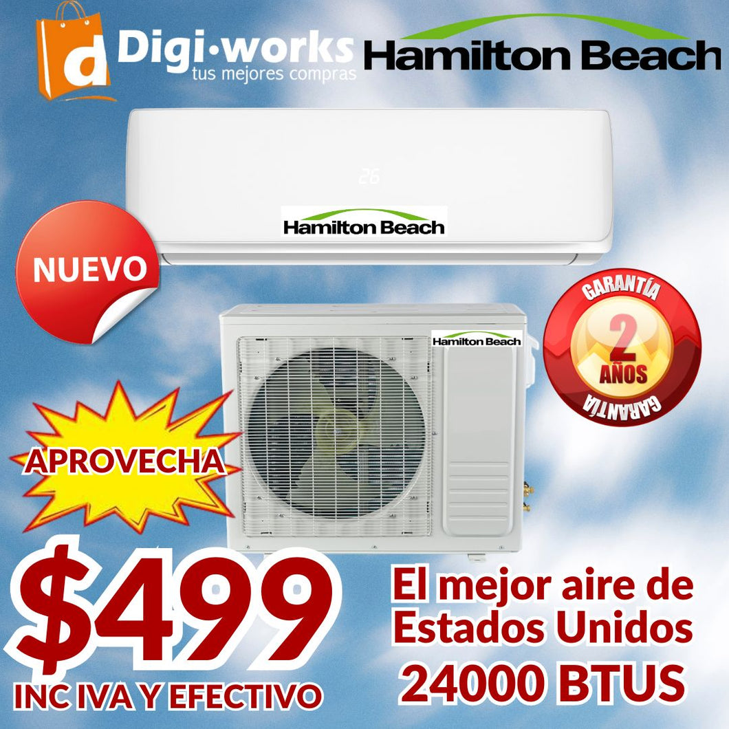 HAMILTON BEACH AIRE ACONDICIONADO 24000 BTUS EL MEJOR DE ESTADOS UNI!!DOS! !NUEVO