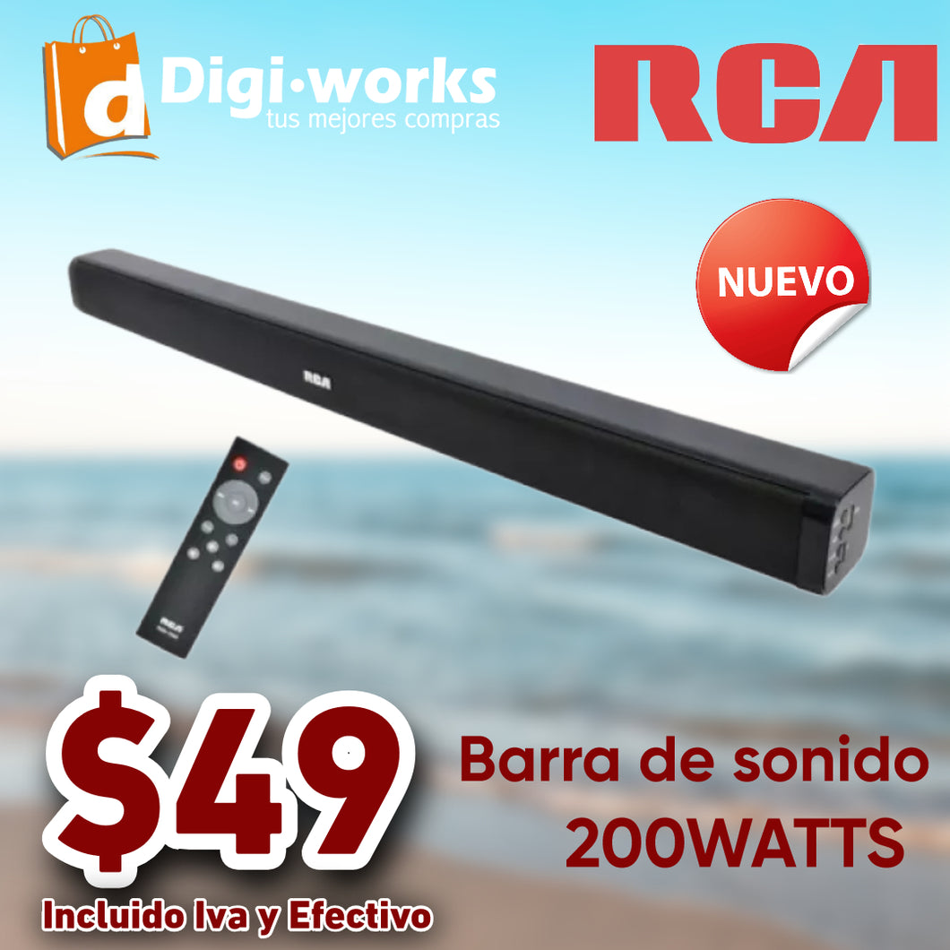 RCA BARRA DE SONIDO DE 200WATTS CON CONTROL REMOTO !!PRECIAZO!!