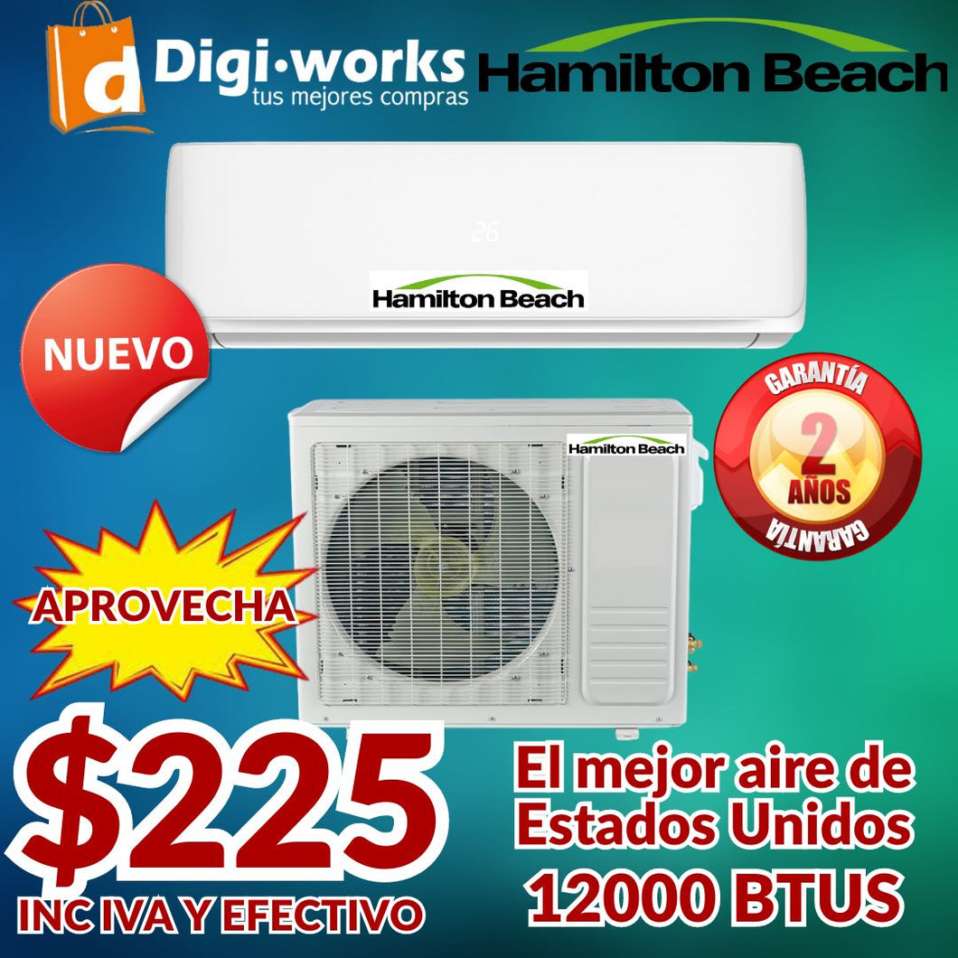 HAMILTON BEACH AIRE ACONDICIONADO 12000 BTUS EL MEJOR DE ESTADOS UNIDOS! !NUEVO!!